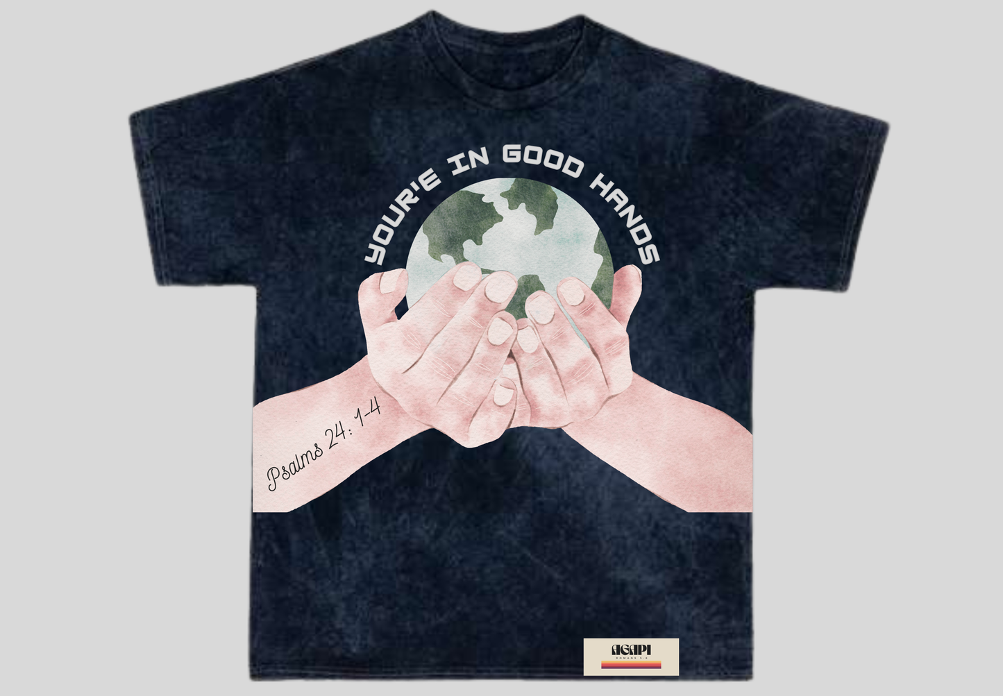 AGAPI - “GOOD HANDS” Oversized Vintage Tee (First Edition)